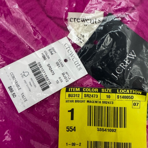 J. Crew Factory Crewcuts - Girls Sweater Dress in Extra Soft Yarn (10) - Picture 2 of 4